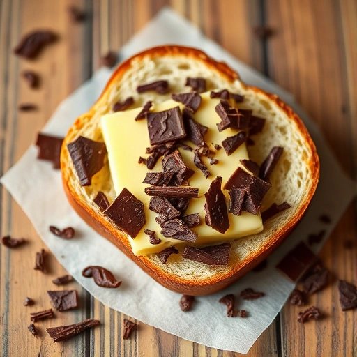 Chocoladevlokken op Brood