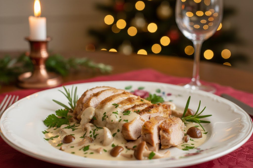 Fazant met Champignonroomsaus