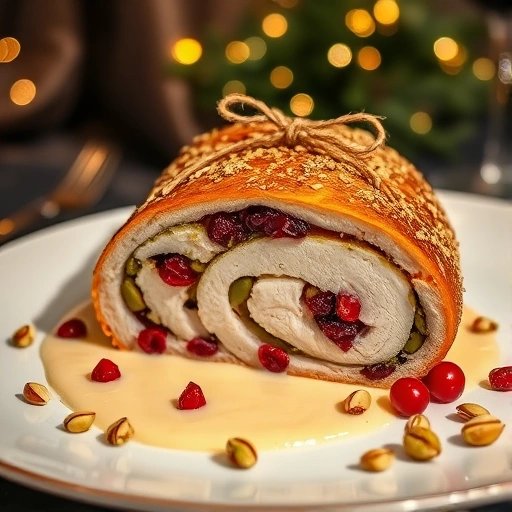 Gevulde Kalkoenrollade (Cranberry & Pistache)
