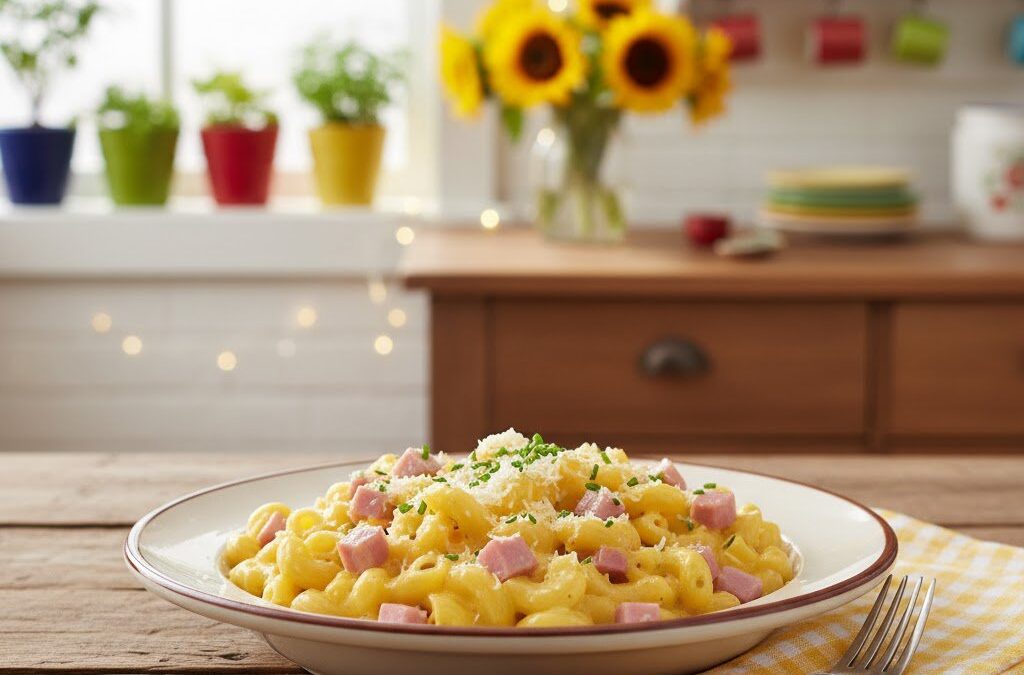 Macaroni met Ham en Kaas (Nederlandse Stijl)