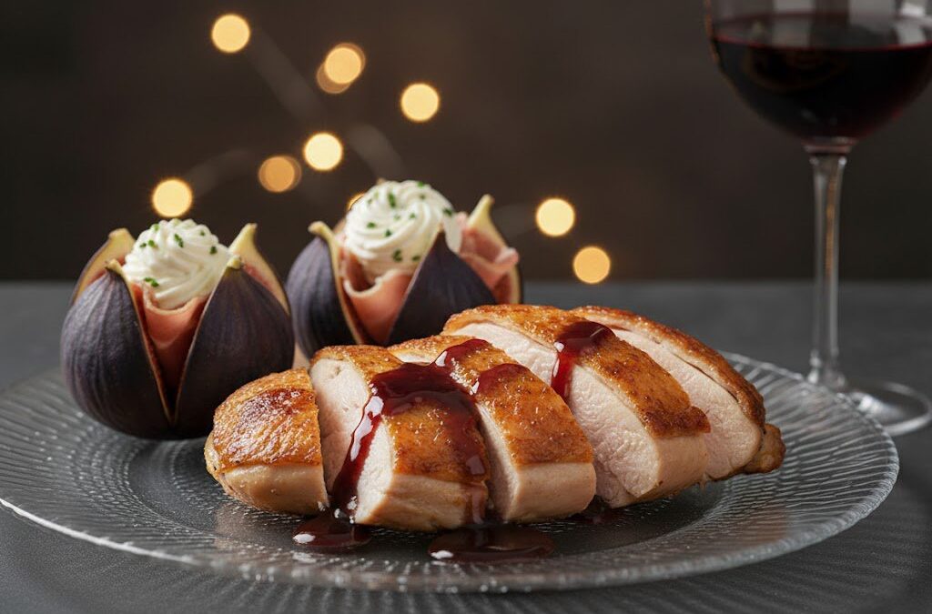 Parelhoen met Gevulde Vijgen