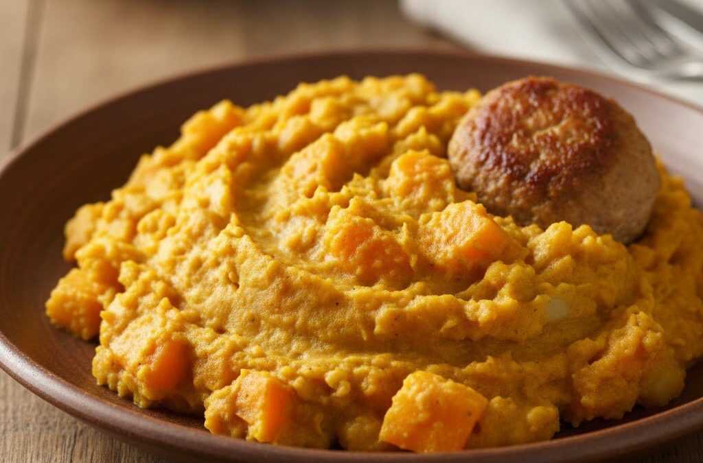 Stamppot Pompoen met Kerrie