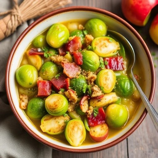 Stamppot Spruitjes met Spek en Appel