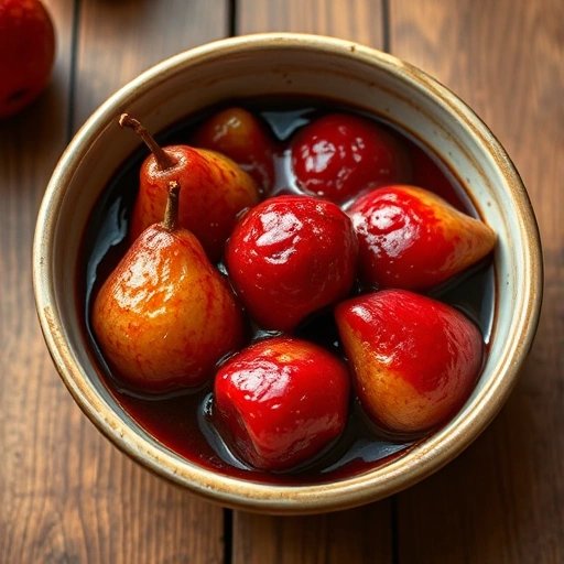 Stoofperen met Kaneel en Rode Wijn