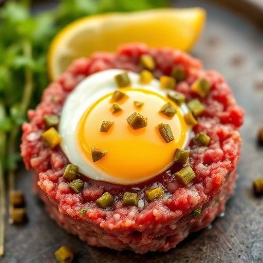 Tartaar met ei en augurk