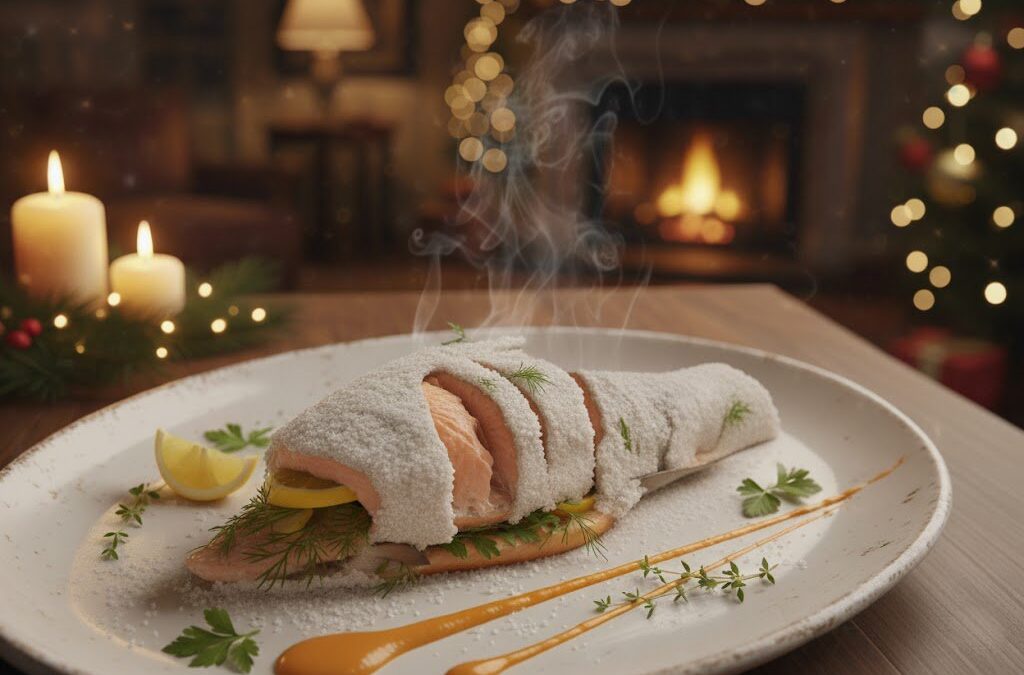 Zalmforel in Zoutkorst