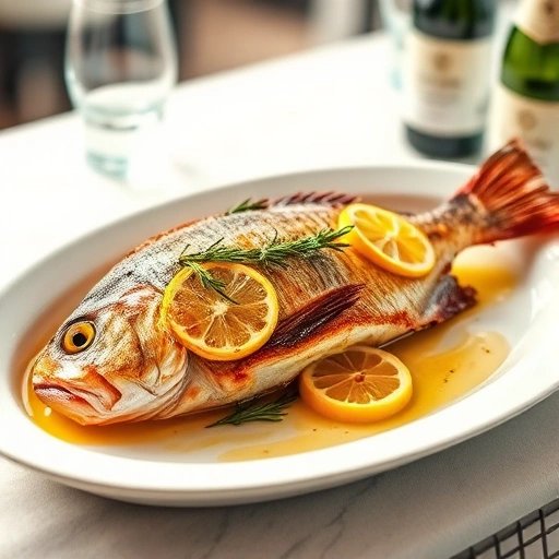 Zeebaars uit de Oven met Citroen en Rozemarijn