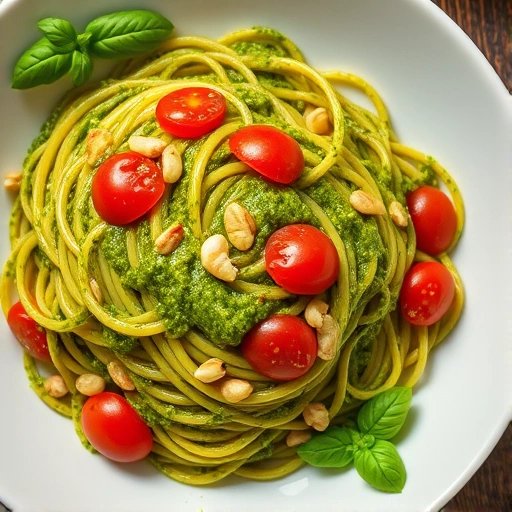 Pasta Pesto met Cherrytomaten